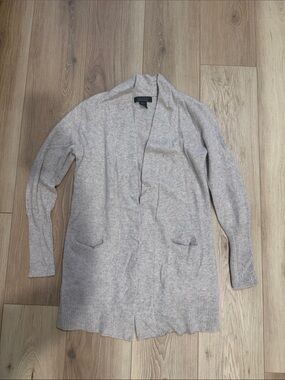Tahari Cashmere Open-Front Knit Cardigan